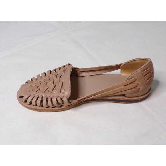 🆕NISOLO Huarache Moccasins Loafers Shoes Cushioned Almond (Tan) Leather 6.5 - Picture 13 of 14